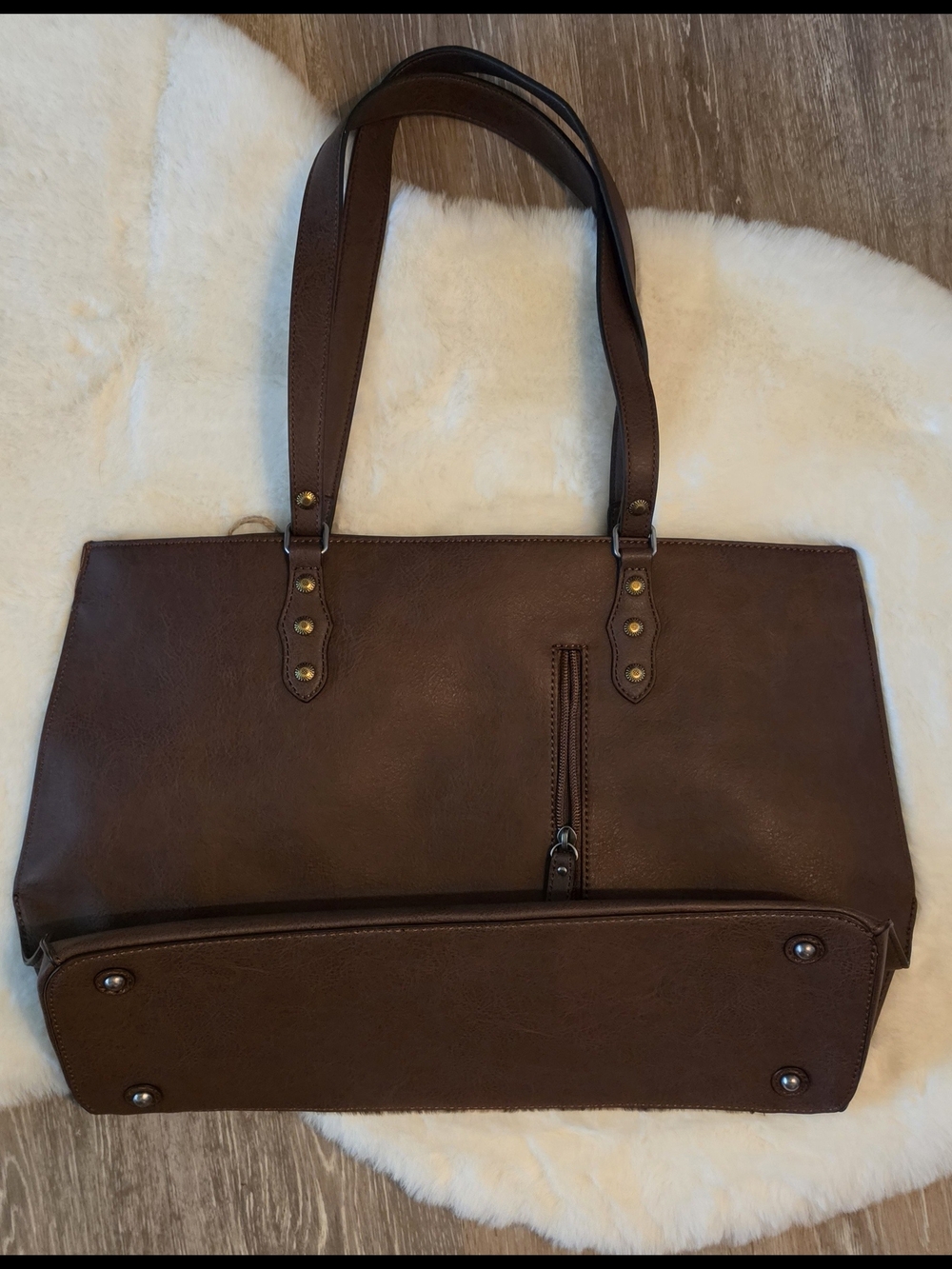 Tony Lama Western Womens Conceal Carry Brindle Hide Tote Bag NWT - Picture 5 of 9